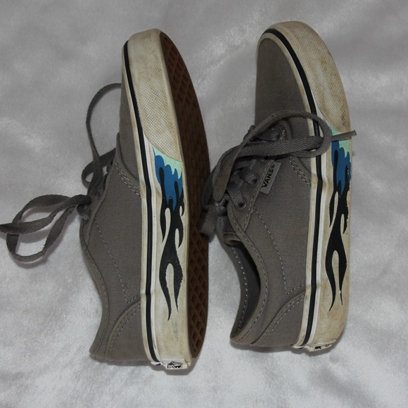 Vans youth Old Skool gray sneakers size 13 - Picture 4 of 8